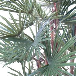 Palmier Livistona Artificiel en pot H 110 cm Vert