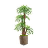 Palmier Areca artificiel H 160 cm 5 troncs en pot ceramique