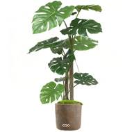 Philodendron factice H 160 cm et L 70 cm en pot Vert