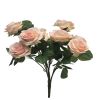 Bouquet de rose Paris artificielle, 10 têtes, H 42 cm Rose pâle - BEST