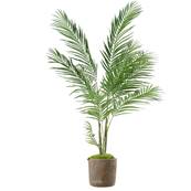 Areca Artificiel Palmier en pot plastique deco H 160 cm