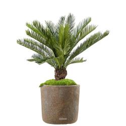 Palmier Artificiel Cycas en pot  H 90 cm Vert