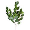 Branche de feuillage ficus artificiel H 75 cm 55 feuilles vertes top