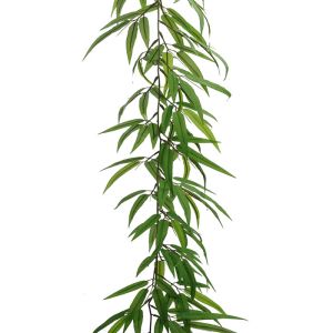 Guirlande de fausses feuilles de bambou L 180 cm