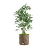 Palmier Areca artificiel H 90 cm très dense en pot ceramique