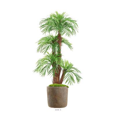 Areca Artificiel Palmier pot ceramique H 160cm 5 troncs