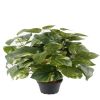 Scindapsus doré artificiel en pot H 40 cm, D 34 cm