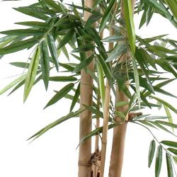 Bambou Artificiel Arbre en pot grosses cannes H 150 cm