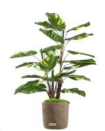 Faux pothos en pot H 120 cm 24 grandes feuilles