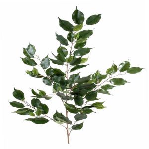 Branche de feuillage Ficus artificiel H 108 cm 101 feuilles