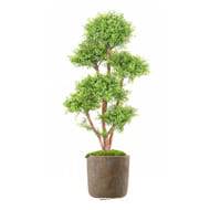 Faux Eucalyptus en pot pour extérieur anti-UV H 130 cm 