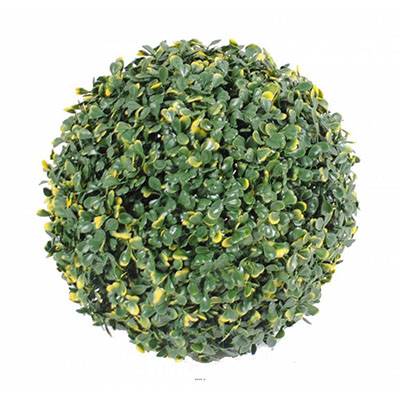 Fausse boule de buis extérieur D 28 cm