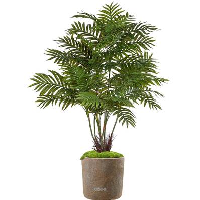 Areca Artificiel Palmier en pot H 110 cm 6 troncs