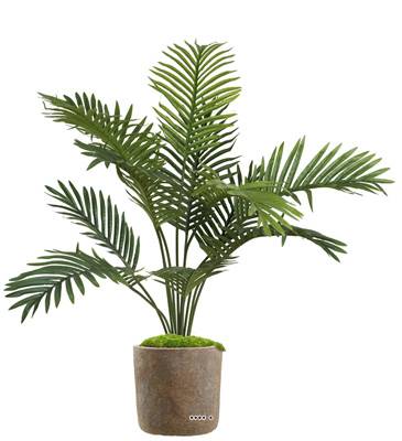 Areca, palmier artificiel en pot, H 80 cm, D 70 cm