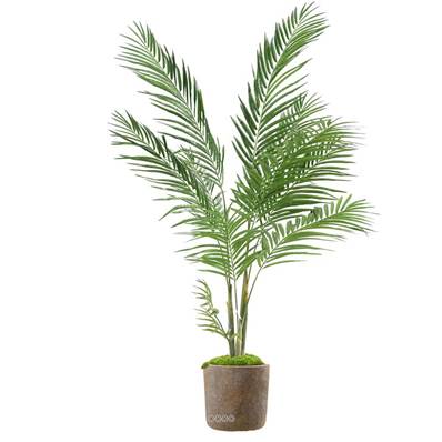 Areca Artificiel Palmier en pot plastique deco H 160 cm