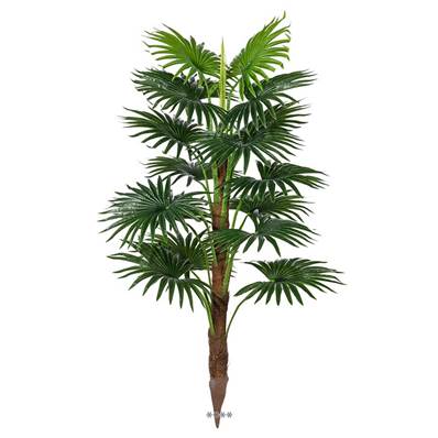 Palmier Chamaerops artificiel en piquet H 110 cm
