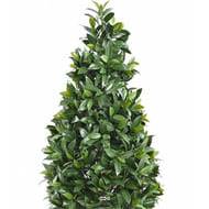Faux Laurier pour extérieur forme cône H 130 cm Vert