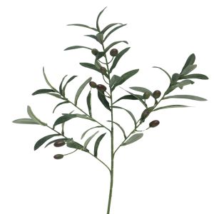 Branche d'olivier artificielle, 4 ramures, H 75 cm - BEST