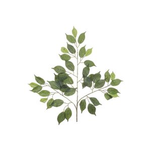 Branche de ficus artificiel H 55 cm 3 ramures