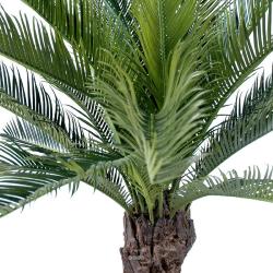 Palmier Artificiel Cycas en pot  H 90 cm Vert