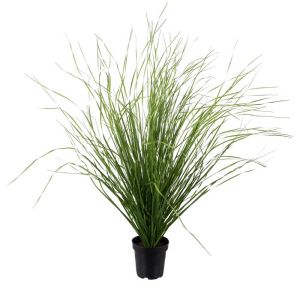 Herbe folle factice en pot Feuillage aérien et dense H 60 cm D 65 cm