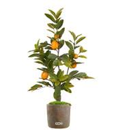 Faux Citronnier en pot avec ces citrons factices H 90 cm D 60 cm