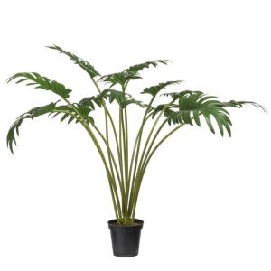 Monstera philodendron en pot artificiel H 65 cm, D 86 cm