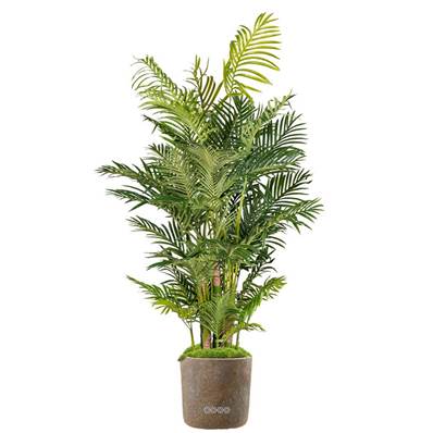 Areca Artificiel Palmier en pot H 170 cm 9 troncs